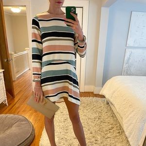 Striped long sleeve dress NWT